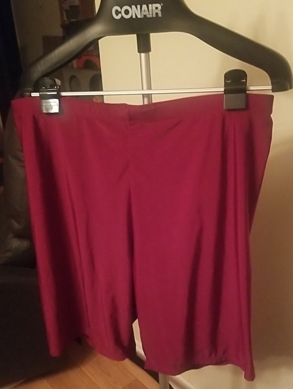 Women's Boyshort Swim Bottoms  - Burgundy 4X